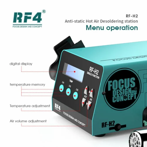 RF-H2 ESD BGA Hot Air Soldering Rework Station