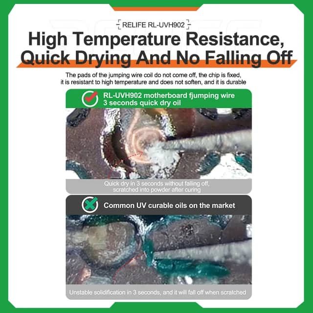 RL-UVH902G UV 3 Seconds Quick Dry Oil Solder Mask