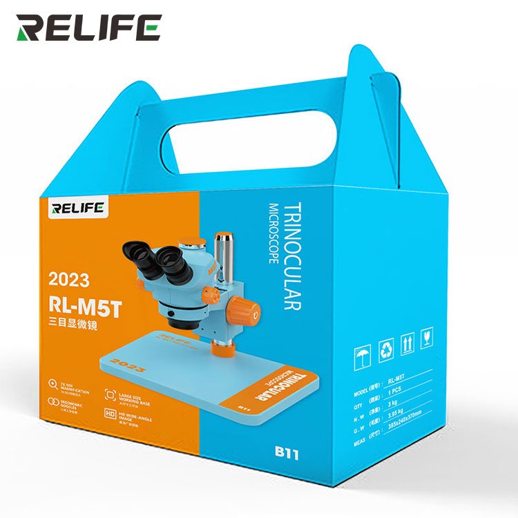 RELIFE RL-M5T-B11 Trinocular HD Microscope/1X CTV 