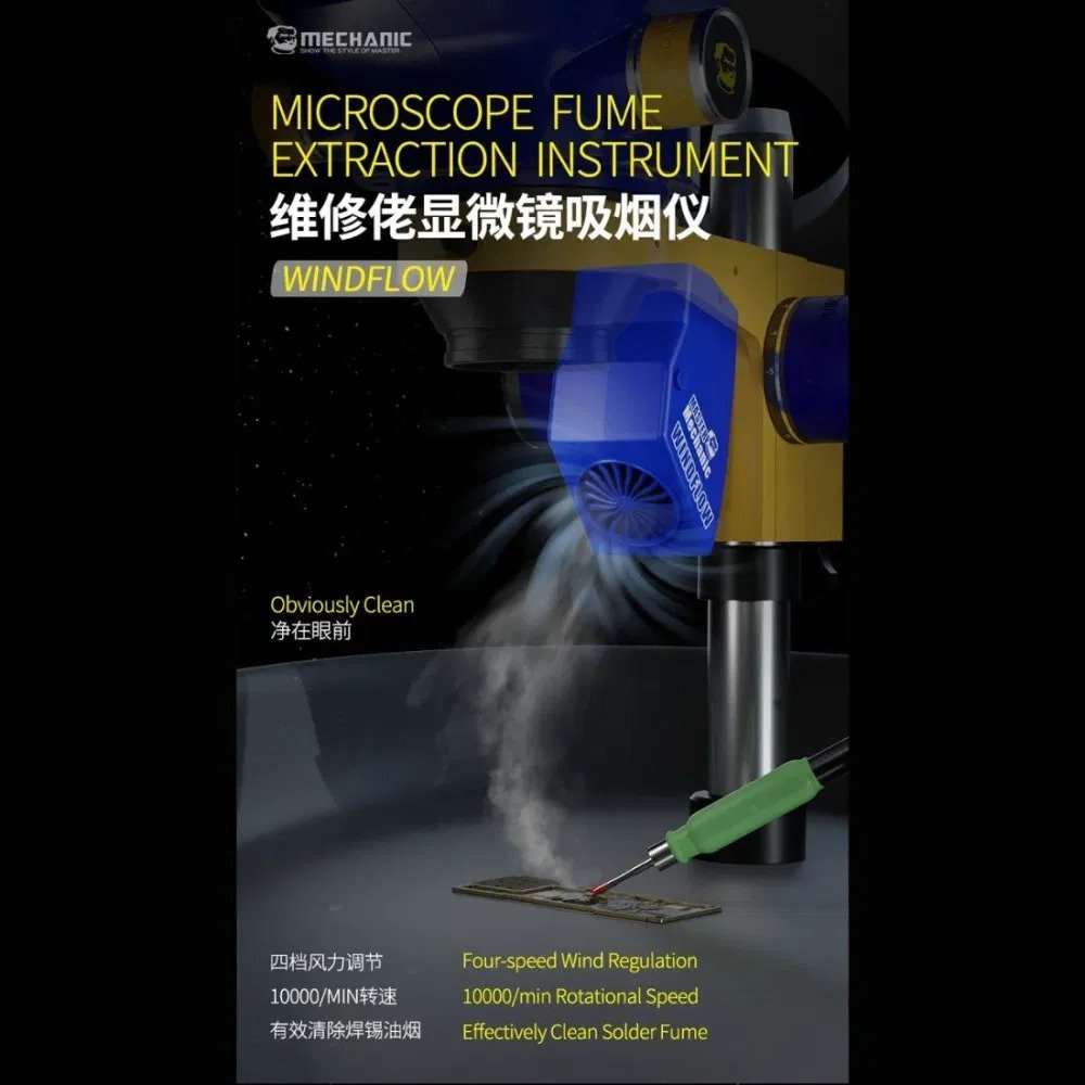 MECHANIC WINDFLOW Microscope Fume Extraction
