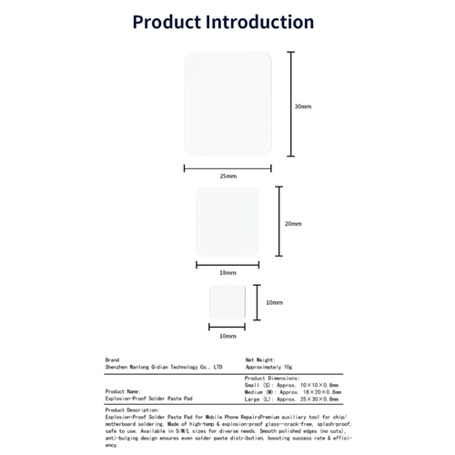 WL 3-in-1 Explosion-Proof Solder Pad Set