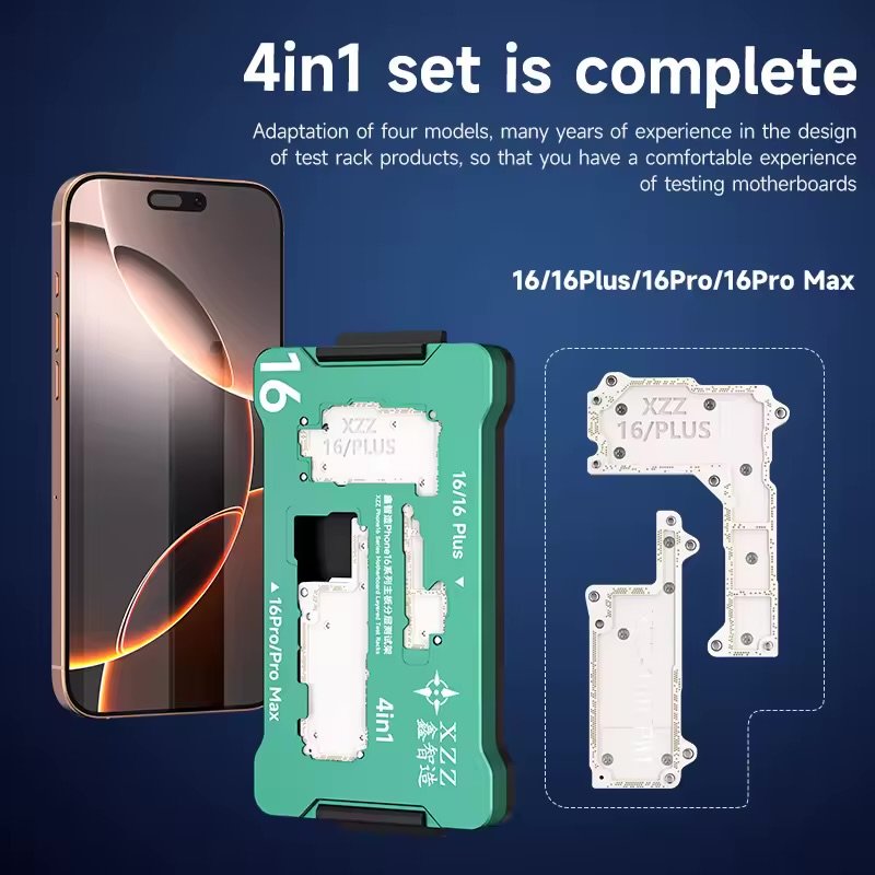 XZZ iSocket for iPhone 16/16Plus / 16Pro/16 PM Motherboard Layering Test