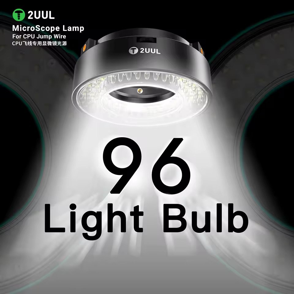 2UUL MS96 Anti-Glare Microscope LED Ring Light for Micro-Soldering (96 LEDs)