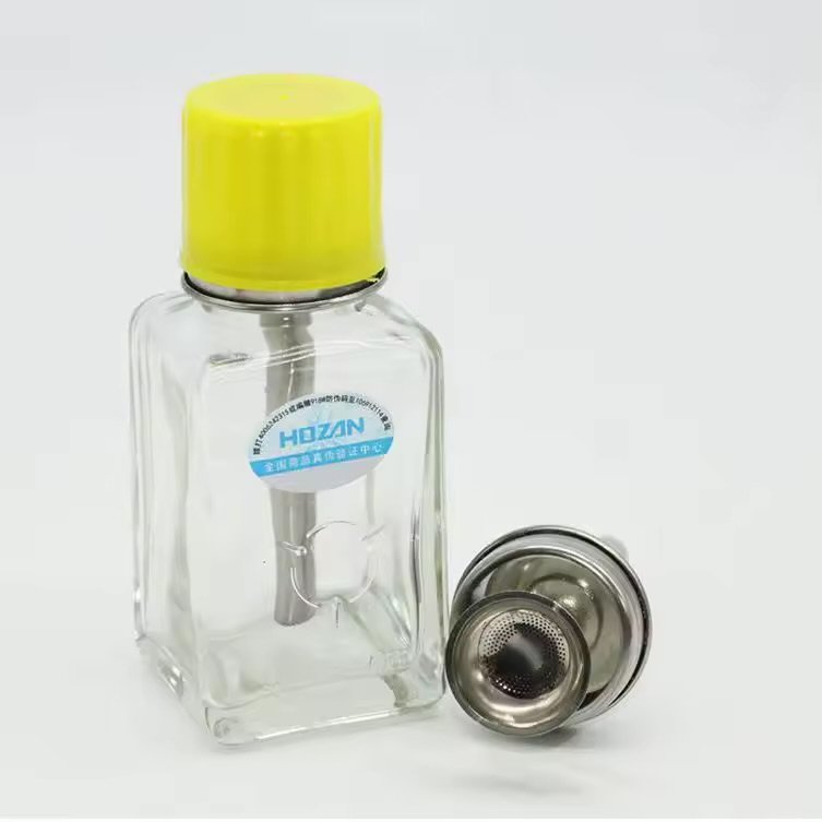 HOZAN 180ML Press Type Glass Alcohol Bottle
