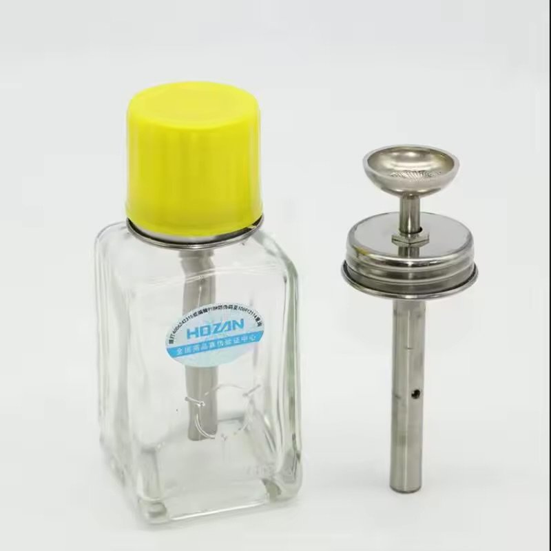 HOZAN 180ML Press Type Glass Alcohol Bottle