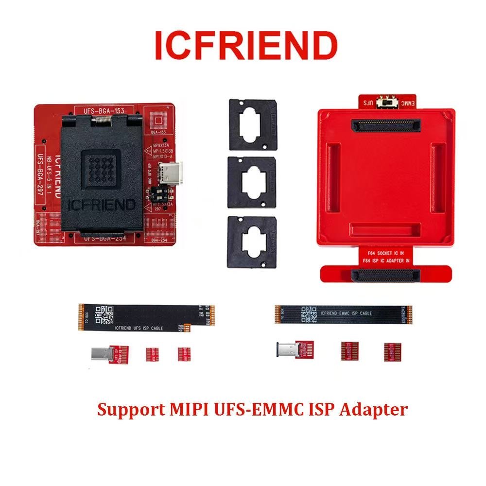 ICFriend UFS 5-in-1 ( 254 / 153 / 297 ) + F64 ISP Adapter ( 2026 Version )