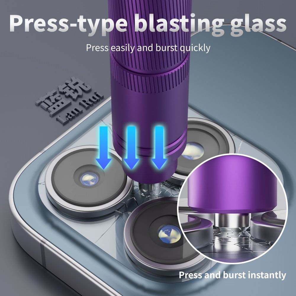 Lanrui S2 Mobile Phone Glass Back Cover Frame Explosive Pen