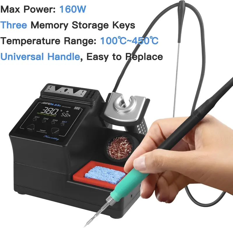 A9E Soldering Station 160 W With 210 Soldering Tips