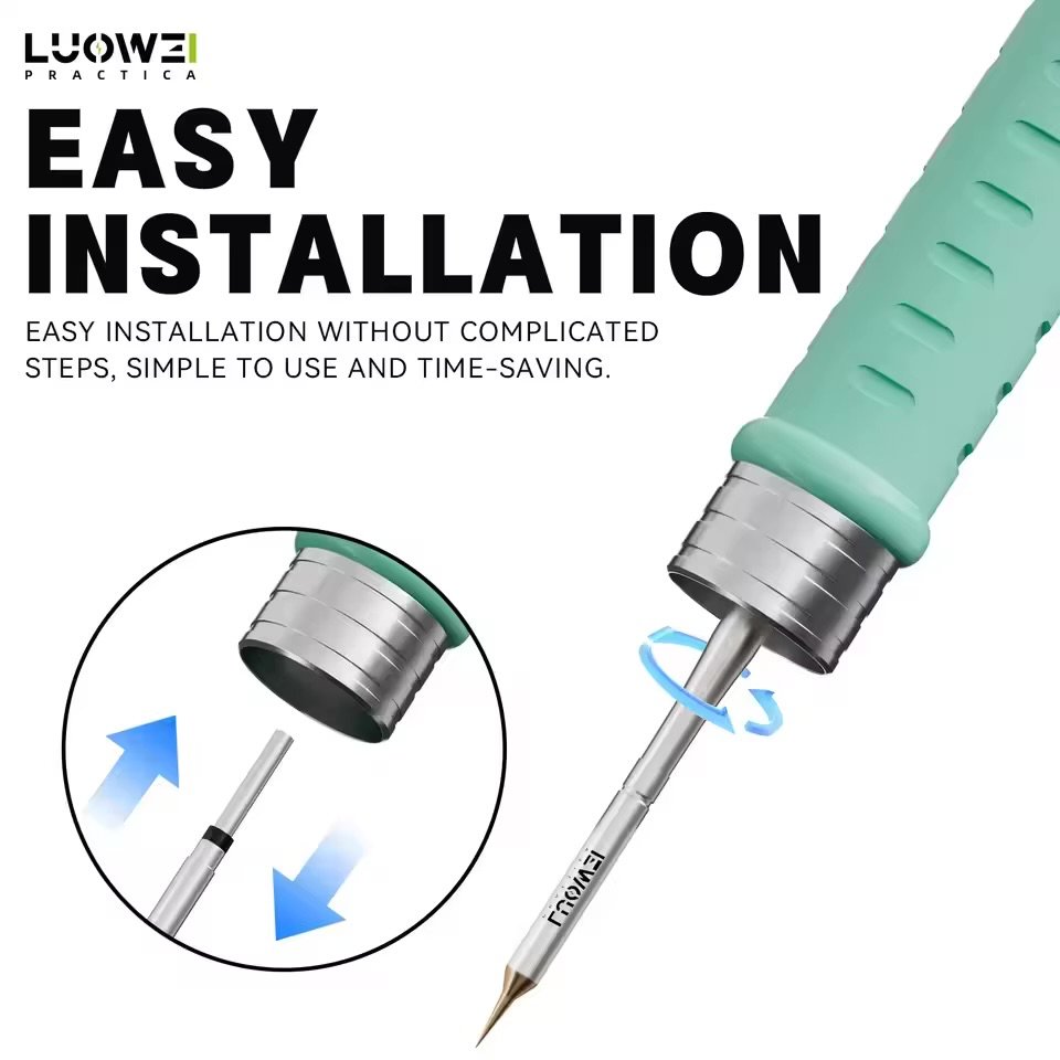 10PCS LUOWEI LW-C210-K Fly Wire Soldering Tip Kit 0.1mm