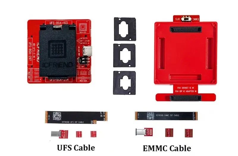 F64 Ultra ( MAIN + ICFriend UFS 5-in-1 + EMMC 4in1 BGA Socket Adapter )